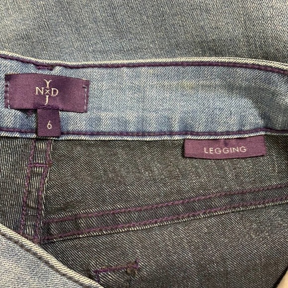 NDYJ LEGGING LIFT TUCK TECHNOLOGY SIZE 6 JEANS FIVE POCKETS ZIPPER CLOSURE - Picture 9 of 12